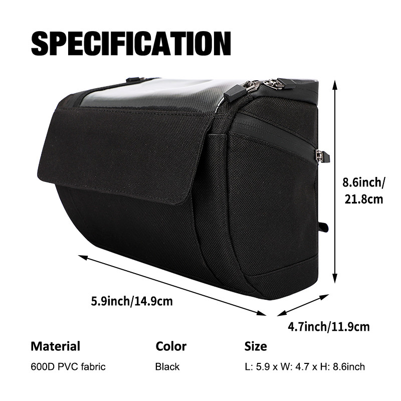 Touch Screen Bike Phone Bag Cycling Waterproof Phone Case Wallet Pouch Outdoor 20x8x10cm