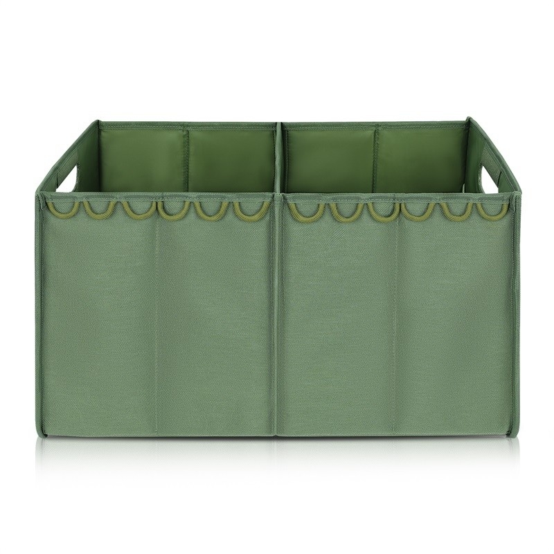 Collapsible Trunk Storage Tote Luggage Storage For Suv Two Compartments Foldable 36x4x9