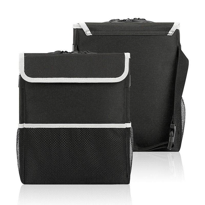 Trash Car Organizer Bags Black Hanging Leak Proof Trash Bin Lid Garbage 8.4x7.4x10.4