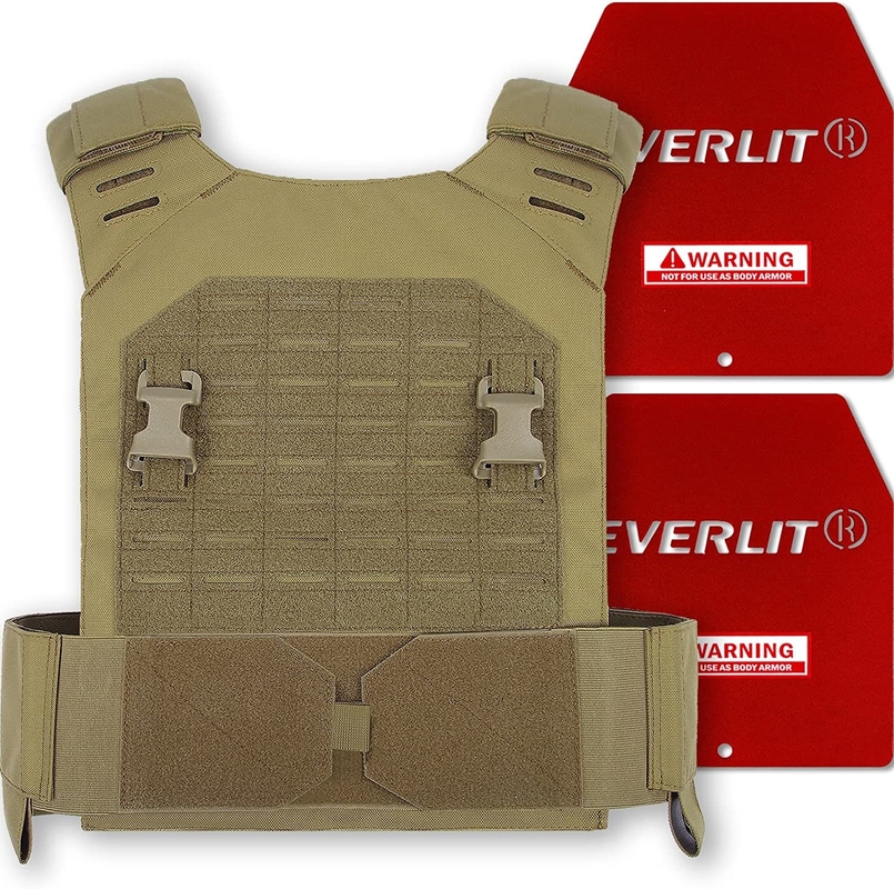 1000D Nylon Cordura Coyote Brown Strength Training Weighted Vest Workout 11x14