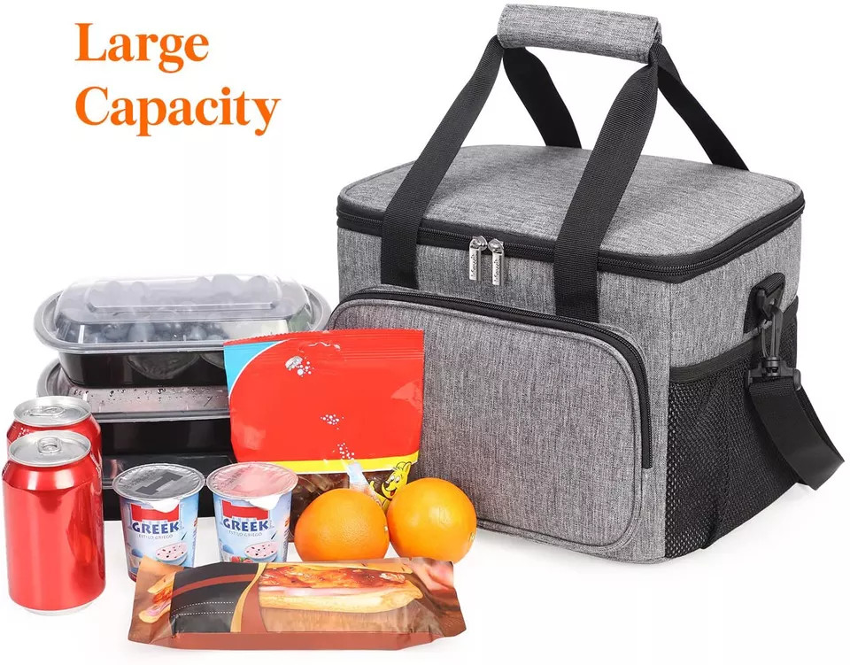 Soft Sided Insulated Cooler Bags For Groceries Lunch Box Tote Office 24 Can