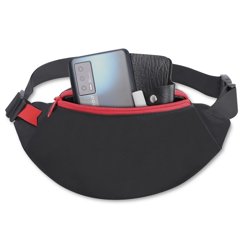 420d Nylon Waist Pouch Bag Phone Practical For Men Women Sport 26X8X12.5
