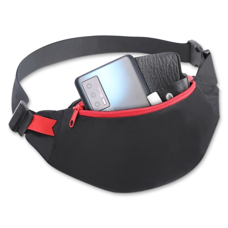 420d Nylon Waist Pouch Bag Phone Practical For Men Women Sport 26X8X12.5