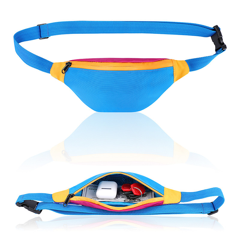 Strap Sling Waist Bag Women'S Nylon Fanny Pack 420D 11X2.3X4.3 Inch