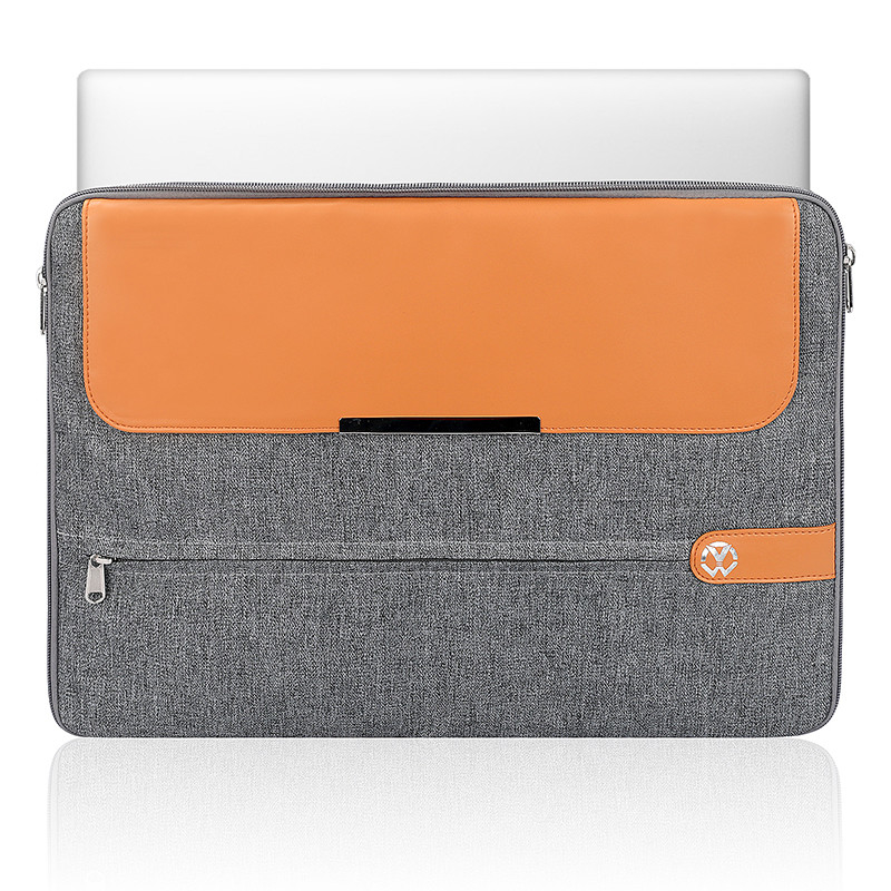 Computer Sleeve 15.6 Inch Custom Business Laptop Bags Leather Ladies Laptop Handbag Cover
