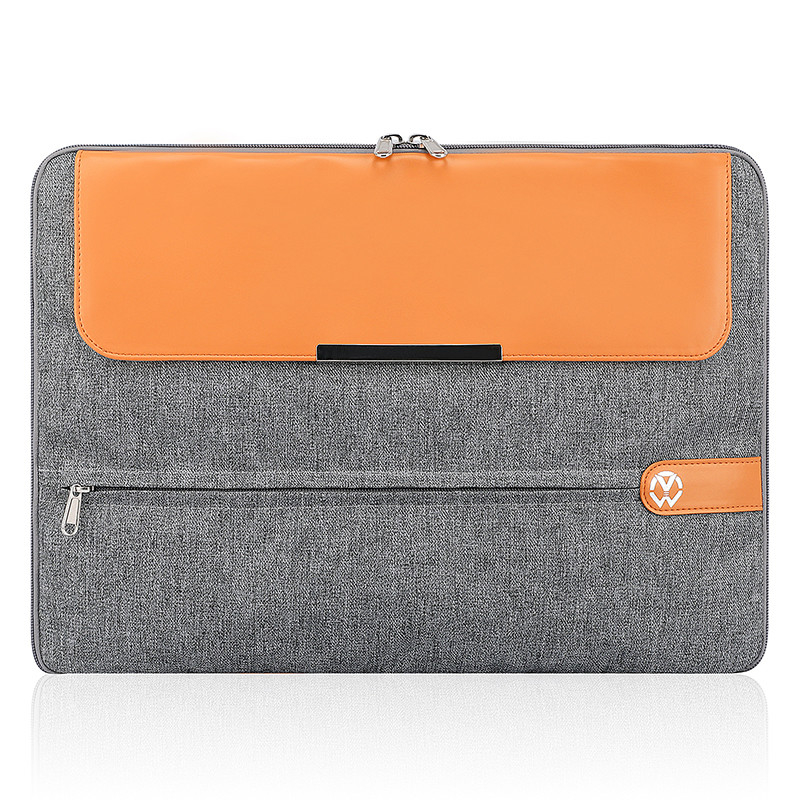 Computer Sleeve 15.6 Inch Custom Business Laptop Bags Leather Ladies Laptop Handbag Cover