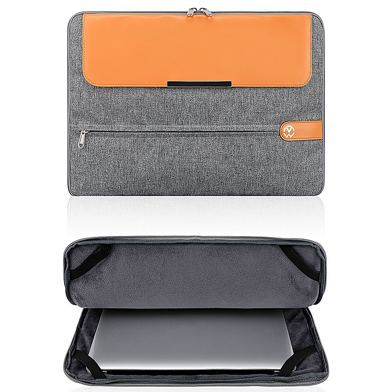Computer Sleeve 15.6 Inch Custom Business Laptop Bags Leather Ladies Laptop Handbag Cover