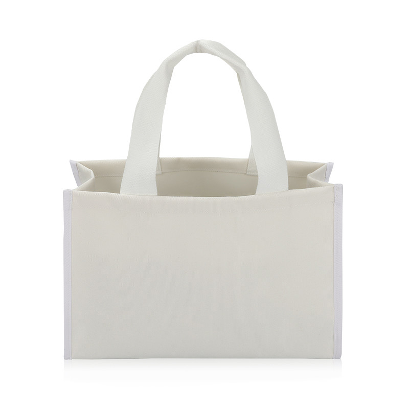Canvas Tote Bag Eco Friendly Shopping Bags Retail Heavy Duty Thick Bottom 4x4x10
