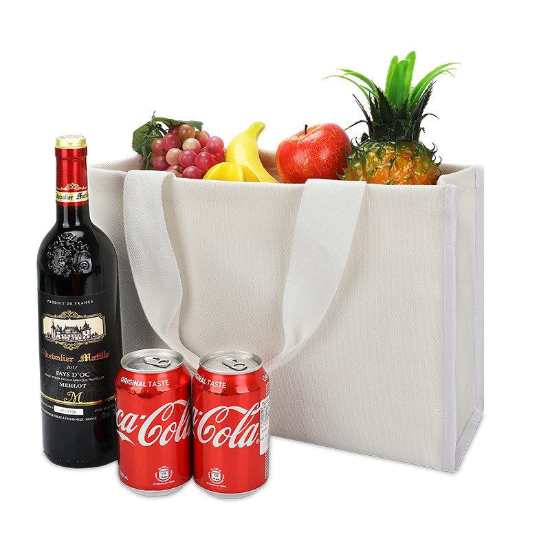 Canvas Tote Bag Eco Friendly Shopping Bags Retail Heavy Duty Thick Bottom 4x4x10