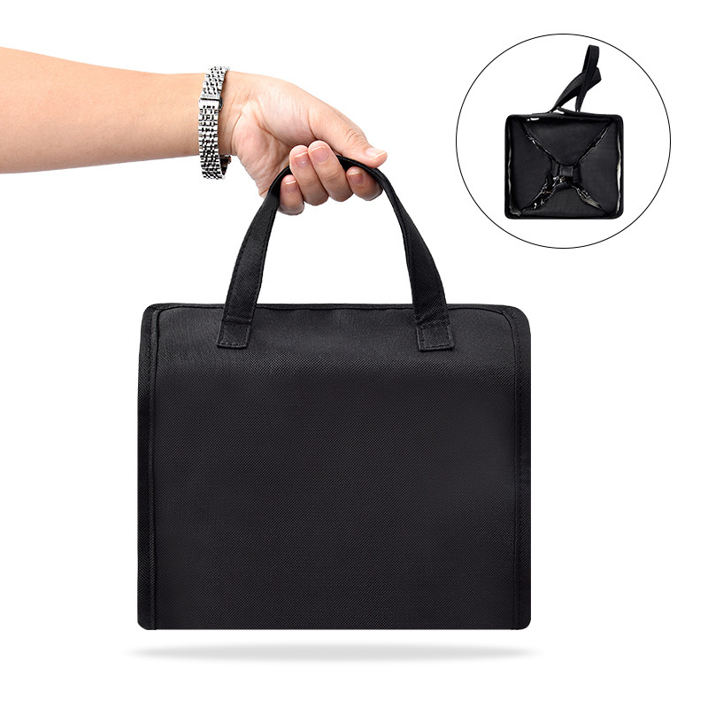 Travel Extra Large Hanging Toiletry Organizer Bag Separated PVC Make Up Pouch 9X5