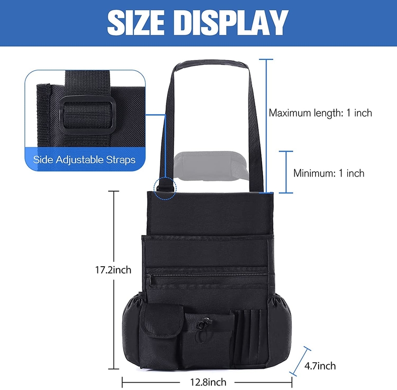Car Trunk Organizer Bag Storage Front Backseat With Removable Cooler Bag 12.8X4.7X17.2