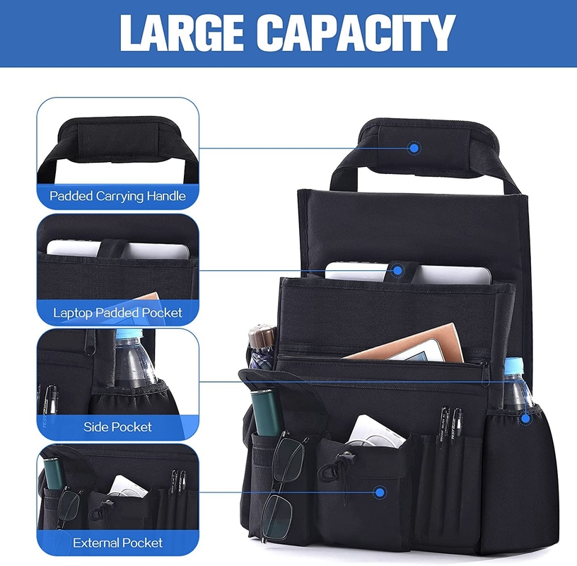 Car Trunk Organizer Bag Storage Front Backseat With Removable Cooler Bag 12.8X4.7X17.2