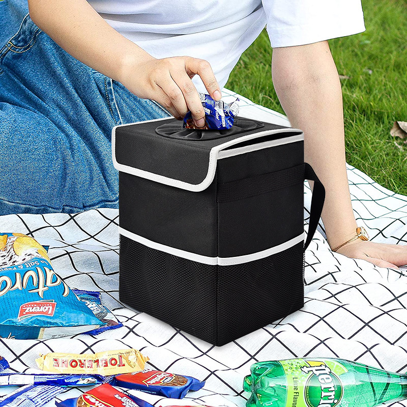 Grocery Car Organizer Bags Waterproof Truck Bed Storage Bag Box Can Bin 8x6x10