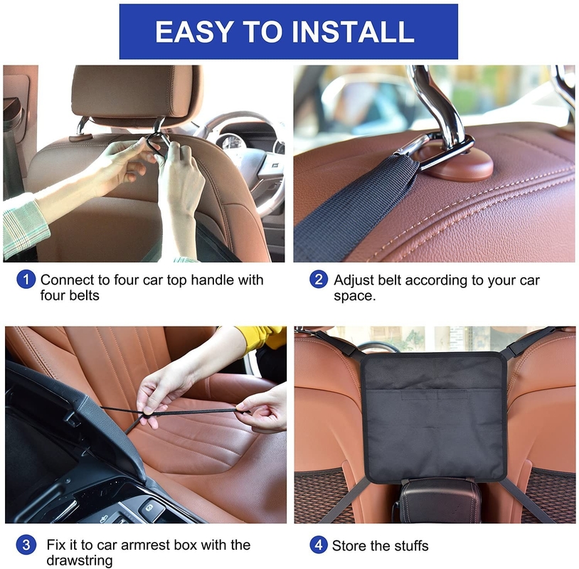 Car Seat Side Back Storage Net Bag Purse Auto Netting Bag Pocket Hand