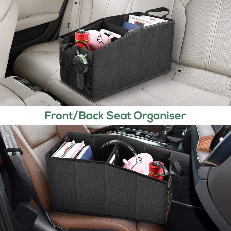 Large Shopping Car Organizer Bags Grocery Foldable Front Back Seat Truck 19X10X10