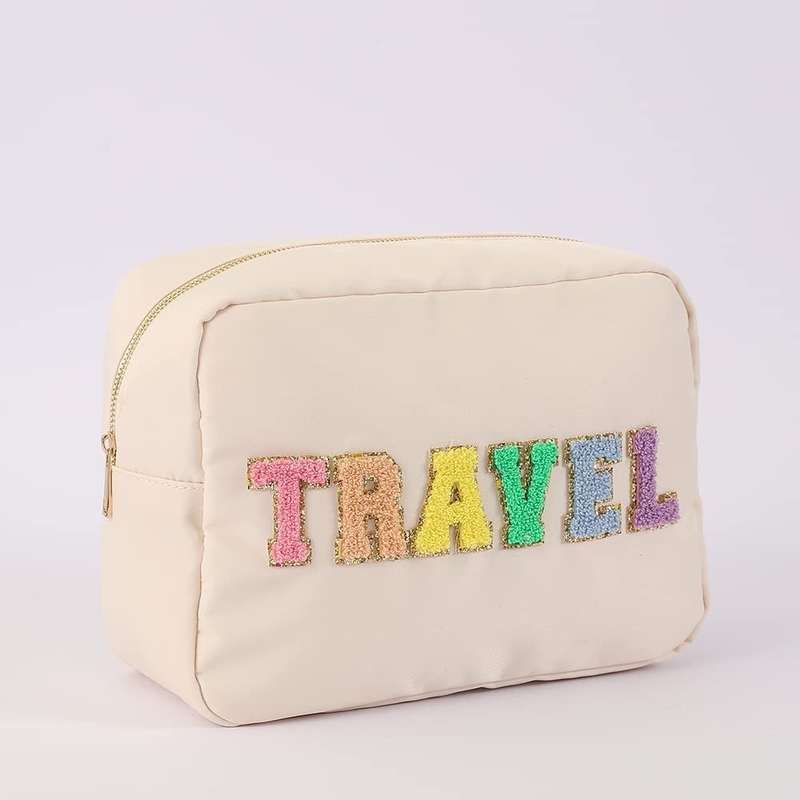 Waterproof Super Extral Large Makeup Pouch Bag , Travel Cosmetic Pouch Bag For Women