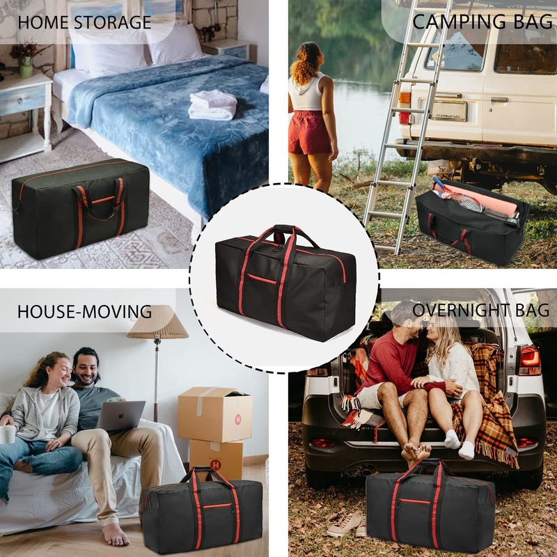 Extra Large Lightweight Fodable Waterproof Overnight Weekender Travel Bag with 100L for Men and Women