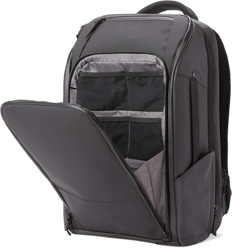 Expandable Outdoor Adult Travel Backpack Large Size Black 20L Water Resistant