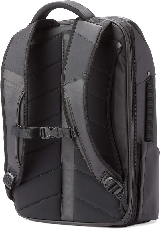 Expandable Outdoor Adult Travel Backpack Large Size Black 20L Water Resistant