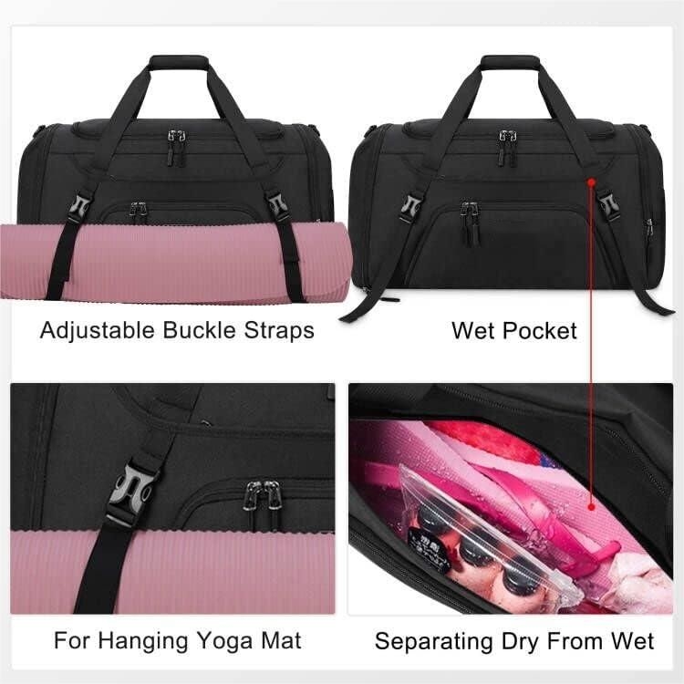 Large Weekender Overnight Waterpproof High Quality Duffle Gym Sport Toiletry Travel Bag with Shoe compartmemt