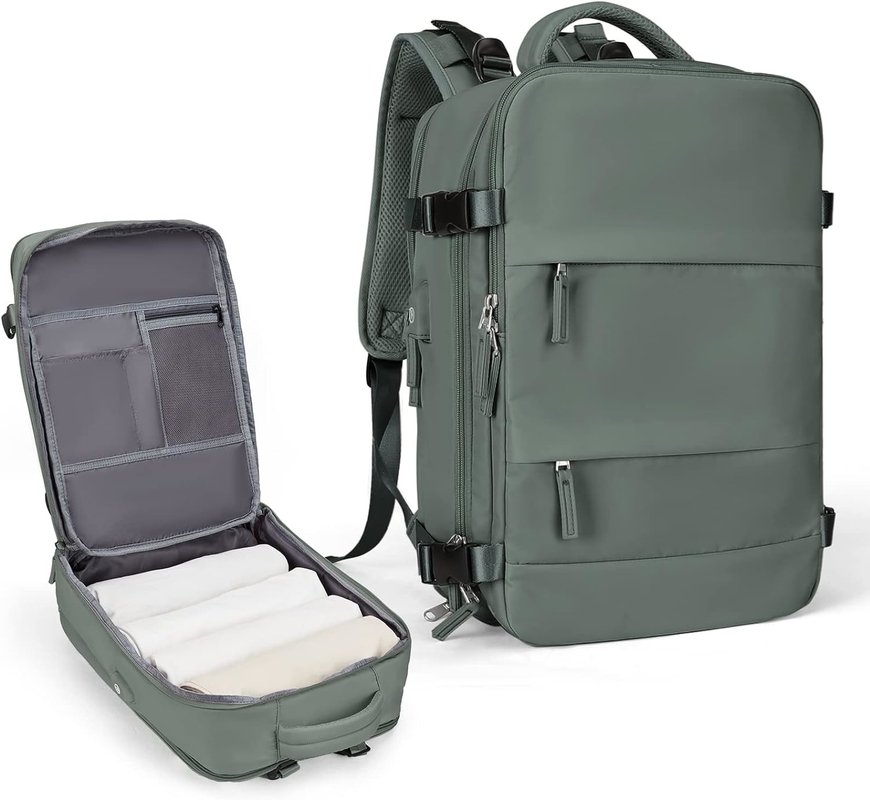 Large Carry On Outdoor Waterproof Hiking Sports  Casual Daypack Travel Bag with independant Shoes Compartment