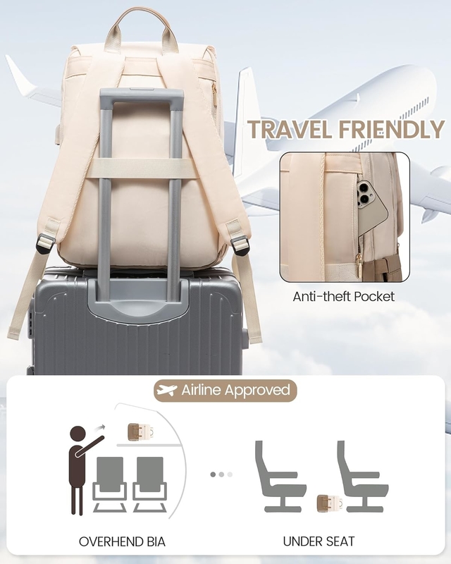 Fashion Large 17 Inch Laptop Airline Approved Carry on Teacher Nurse Work Business College Travel Bag for Women and Men