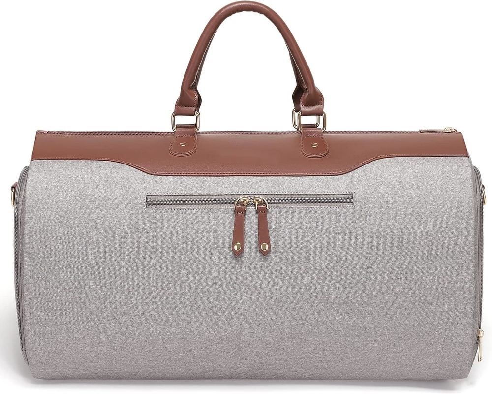 Men Women 2 In 1 Hanging Suit Case Custom Duffel Travel Bag With Shoulder Strap