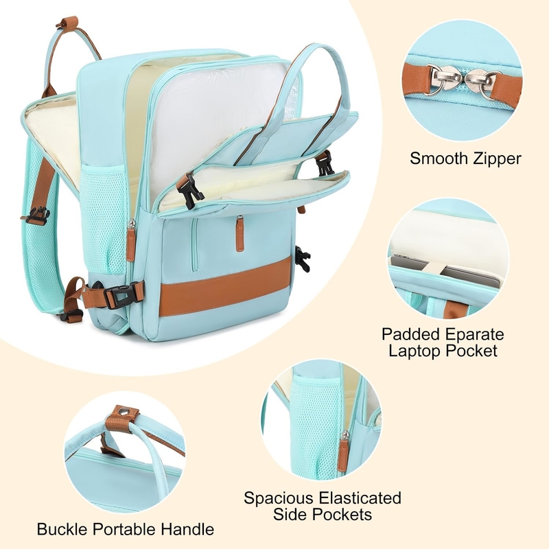 15.6 Inch Carry On Duffel Travel Bag Airline Flight Approved With USB Charging Port