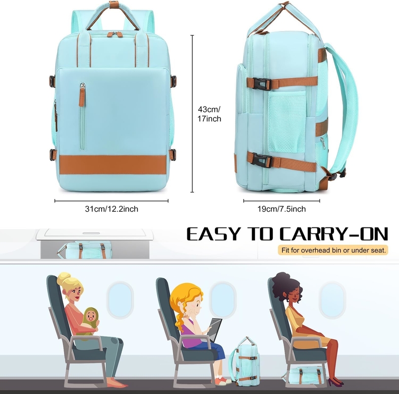 15.6 Inch Carry On Duffel Travel Bag Airline Flight Approved With USB Charging Port