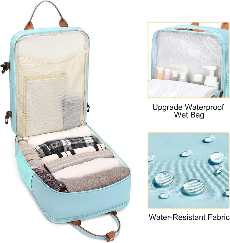 15.6 Inch Carry On Duffel Travel Bag Airline Flight Approved With USB Charging Port