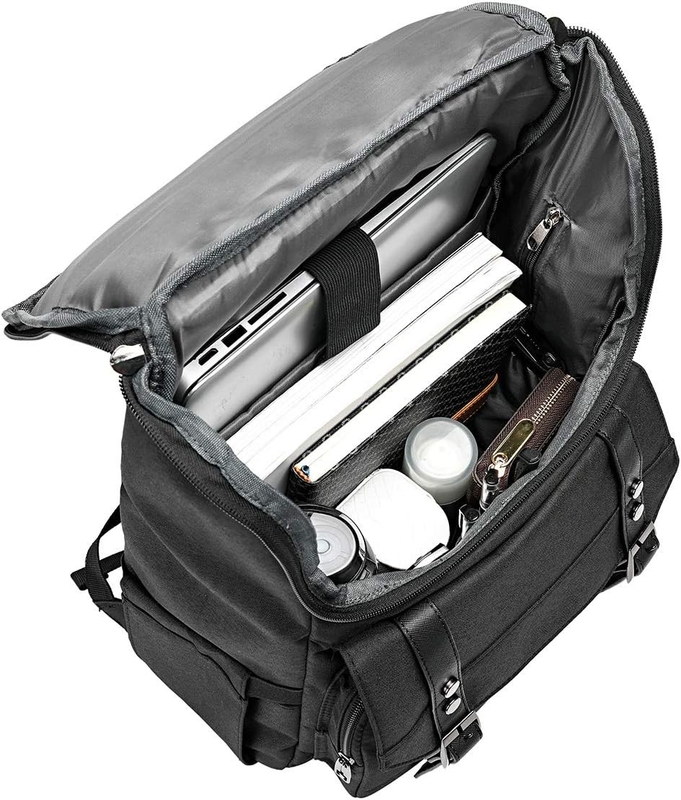 Black Large Overnight Weekender Custom Travel Bag With USB Charging Port For Women & Men