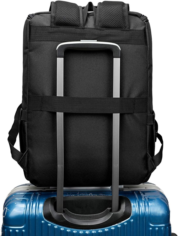 Black Large Overnight Weekender Custom Travel Bag With USB Charging Port For Women & Men