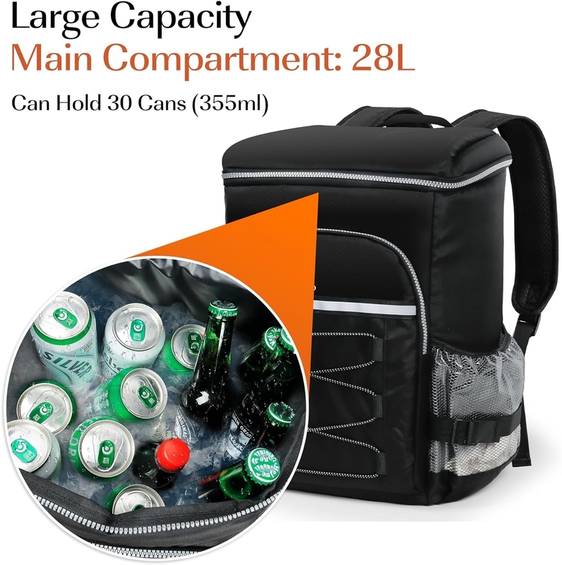 Lightweight Insulated Portable Cooler Bag Water-Resistant For Picnic Camping Beach Hiking BBQ