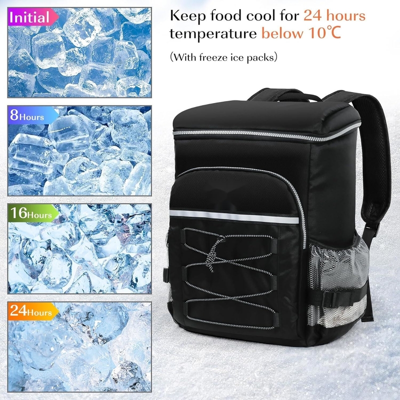 Lightweight Insulated Portable Cooler Bag Water-Resistant For Picnic Camping Beach Hiking BBQ