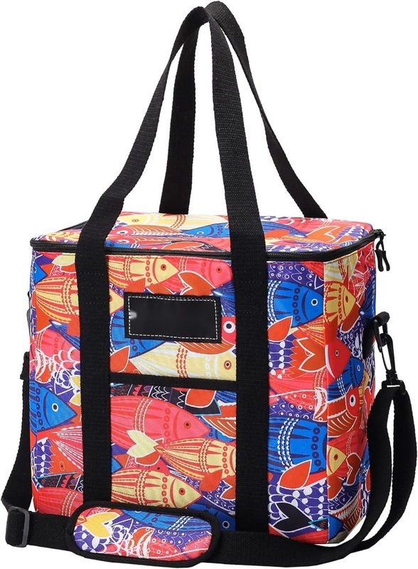 Portable Collapsible Insulated Bag Cooler Waterproof Lightweight Large Soft With Padded Shoulder Strap