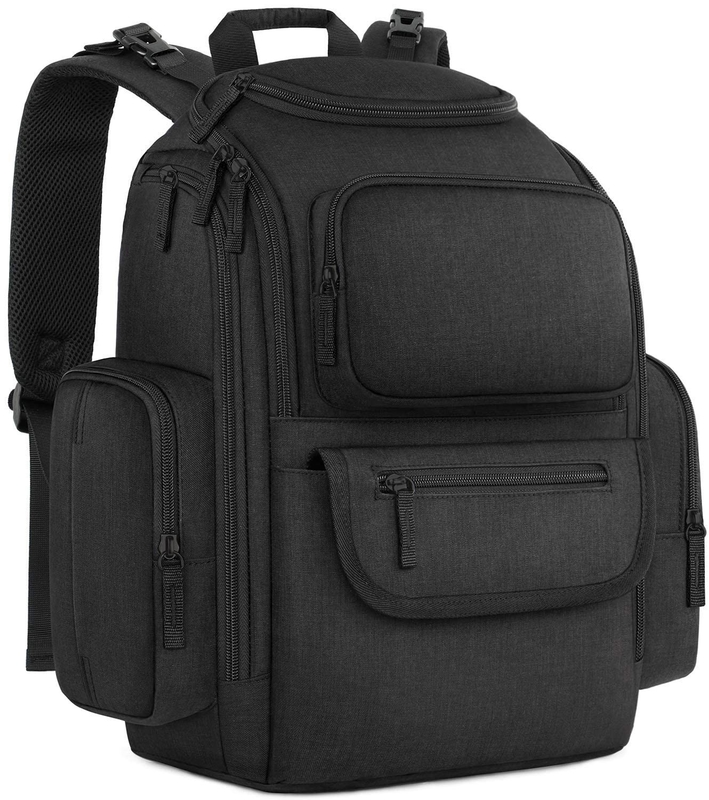 Water Resistant Multifunctional Diaper Custom Travel Bag with 2 Side Insulated Pockets For Men Women