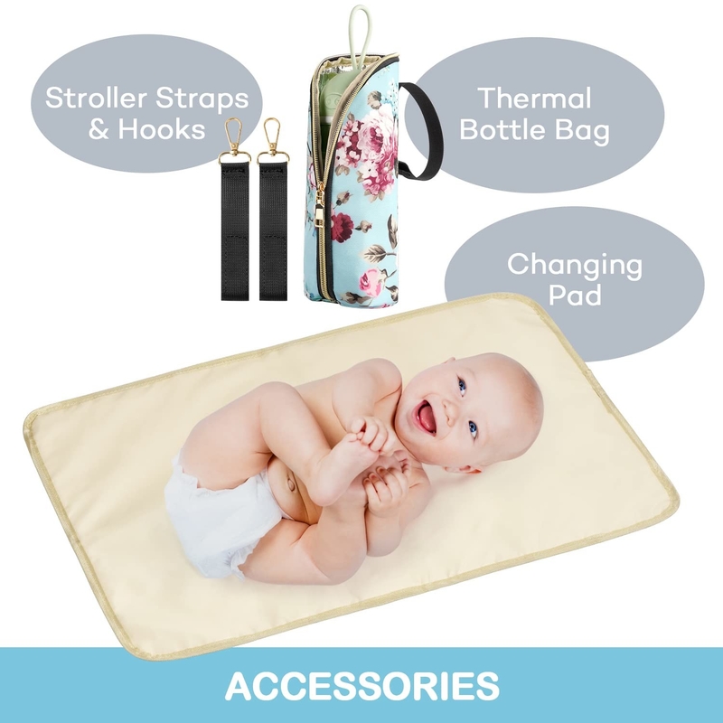 Large Capacity Waterproof Durable Multifunction Nappy Custom Travel Diaper Bag for Mommy and Dad
