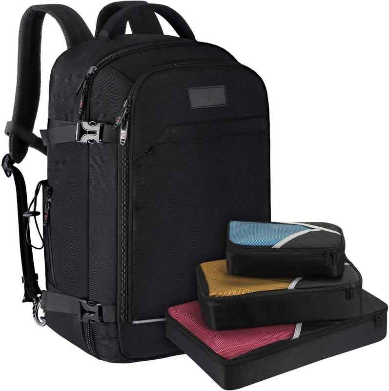 40L Flight Approved Luggage Carry On Water Resistant Weekender Overnight Bag for 17 inch Laptop