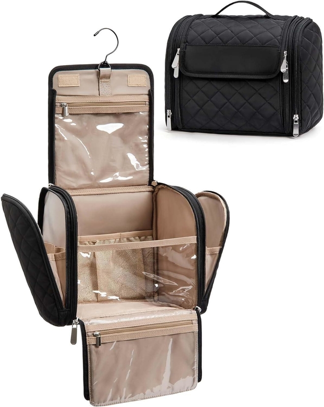 Portable Cosmetic Large Capacity Door Room Essentials Custom Travel Bag With Hanging Hook