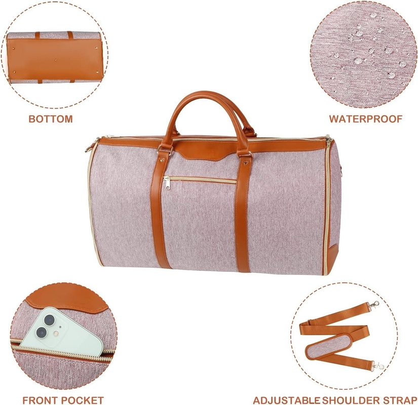 3 in 1 Foldable Waterpoof Hanging Suitcase Suit Weekender Carry On Custom Travel Garment Bag
