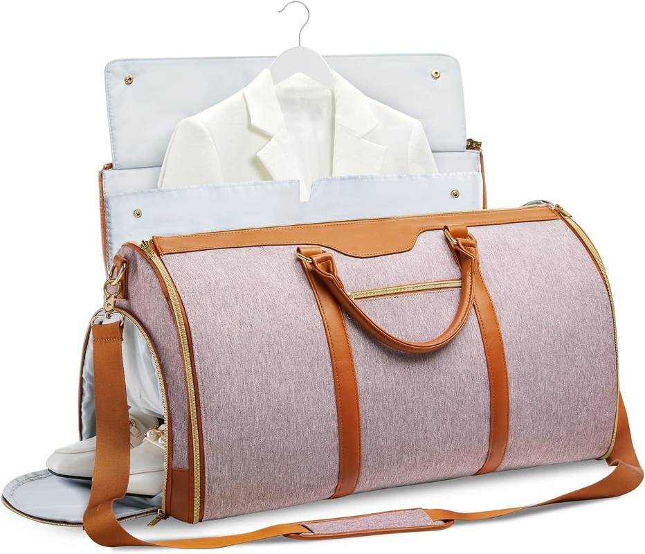 3 in 1 Foldable Waterpoof Hanging Suitcase Suit Weekender Carry On Custom Travel Garment Bag