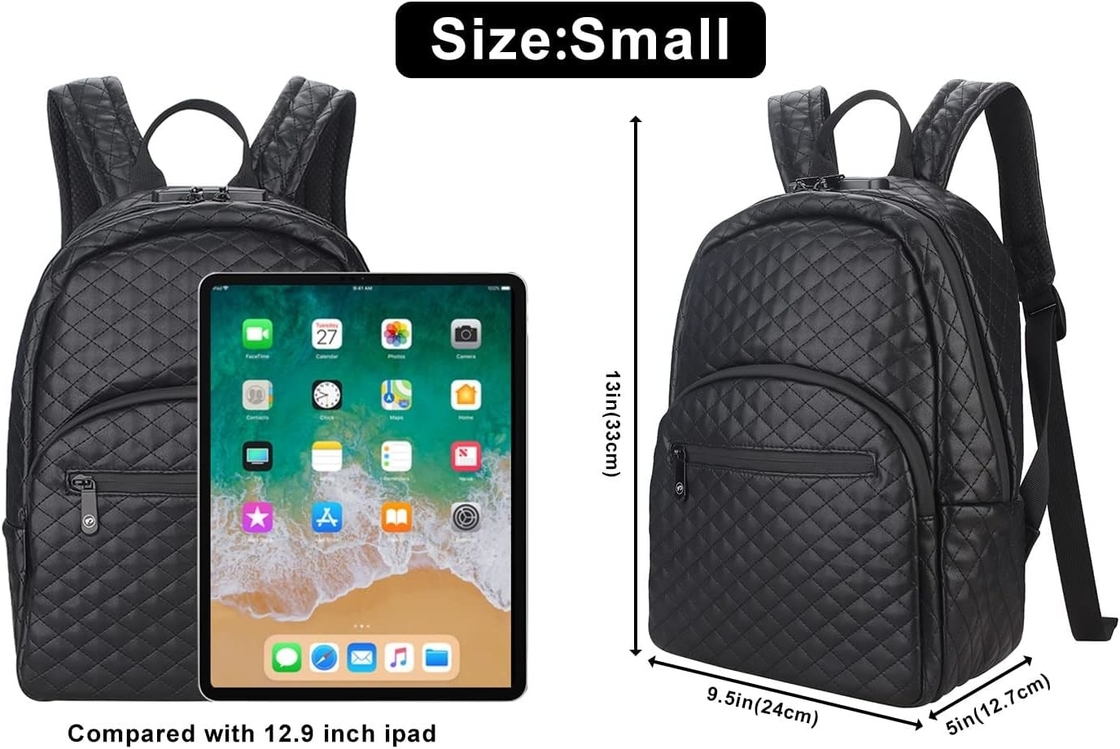 Large Capacity Black PU Waterproof Custom Travel Smell Proof Bag For Men with Lock