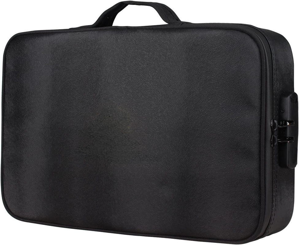 Black Color Large Capacity Storage Waterproof Custom Travel Smell Proof Bag With Lock