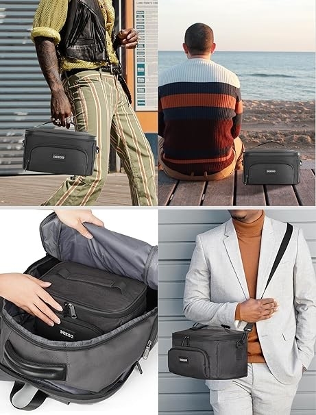 Large Capacity Portable Enduring Odor Custom Travel Smell Proof Bag With Detachable Shoulder Strap Removable Dividers
