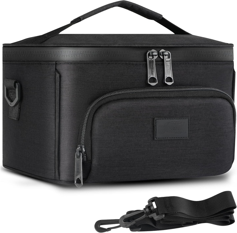 Large Capacity Portable Enduring Odor Custom Travel Smell Proof Bag With Detachable Shoulder Strap Removable Dividers
