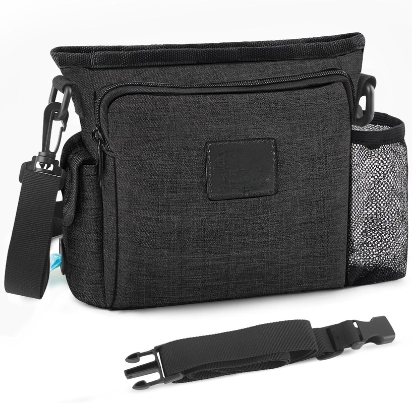Portable Walking Fanny Pack Built-in Poop Custom with Multiple Pockets Adjustable Shoulder Strap