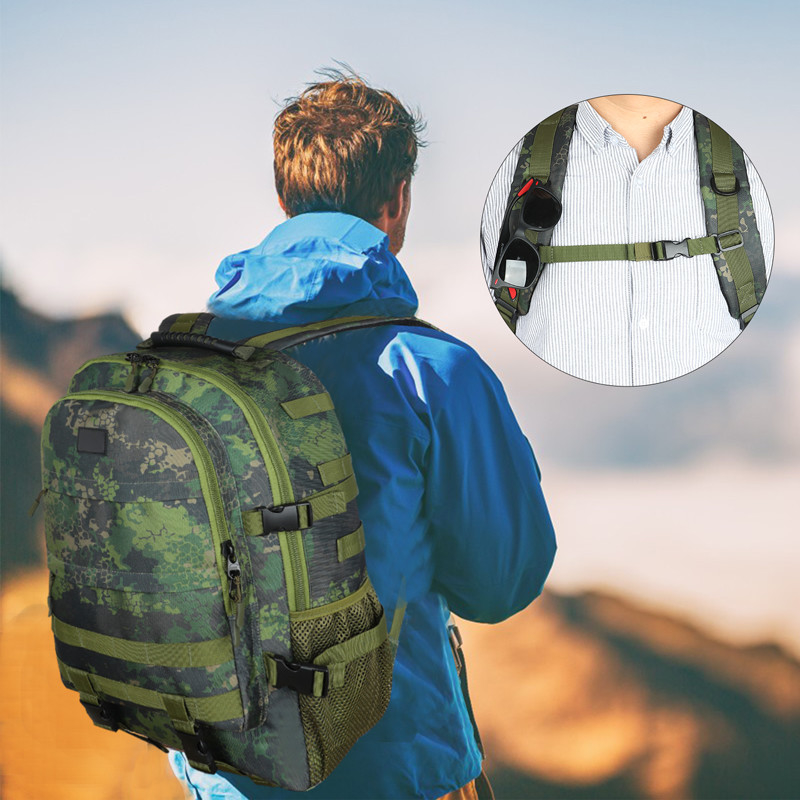 Black Large Capacity Water proof Custom Travel Military tactical Backpack with handle shoulder strap for Men