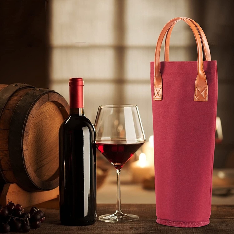 Round Portable Insulated Cooler Bag For Baby Bottles Wine Ice Bag Small 4x14