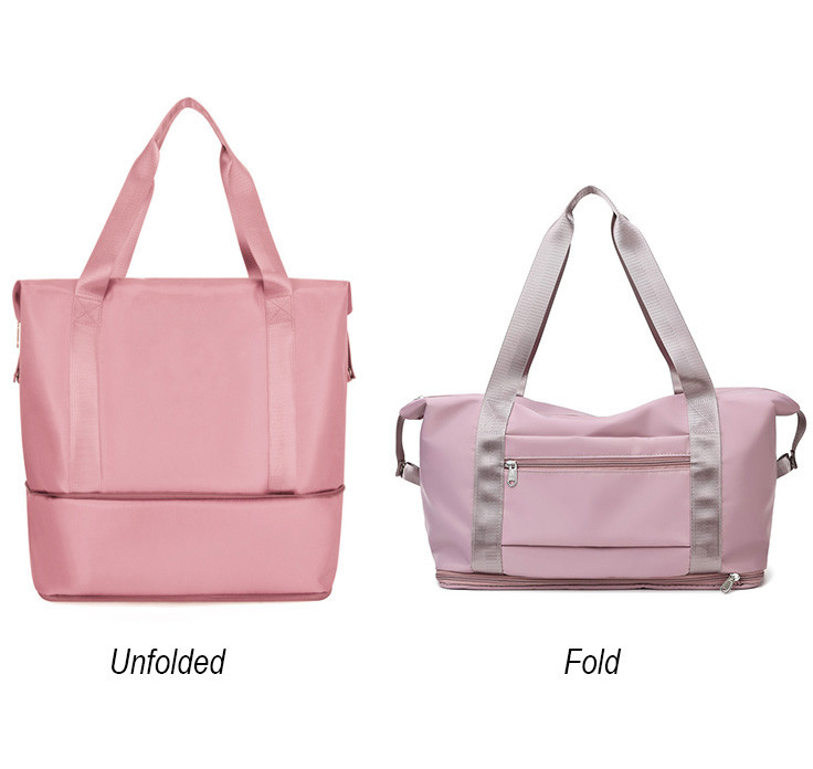 Rolling Sports Duffel Travel Bag Polyester 210D Woman Waterproof 10.63x21.65x7.09