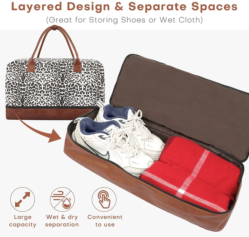 Gym Yoga Duffel Bag With Luggage Sleeve Shoes Workout Fitness 18.9x9.8 X10.2